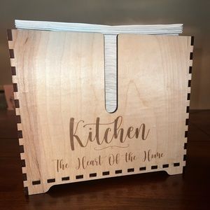 Handcrafted Tri-Fold Napkin Holder